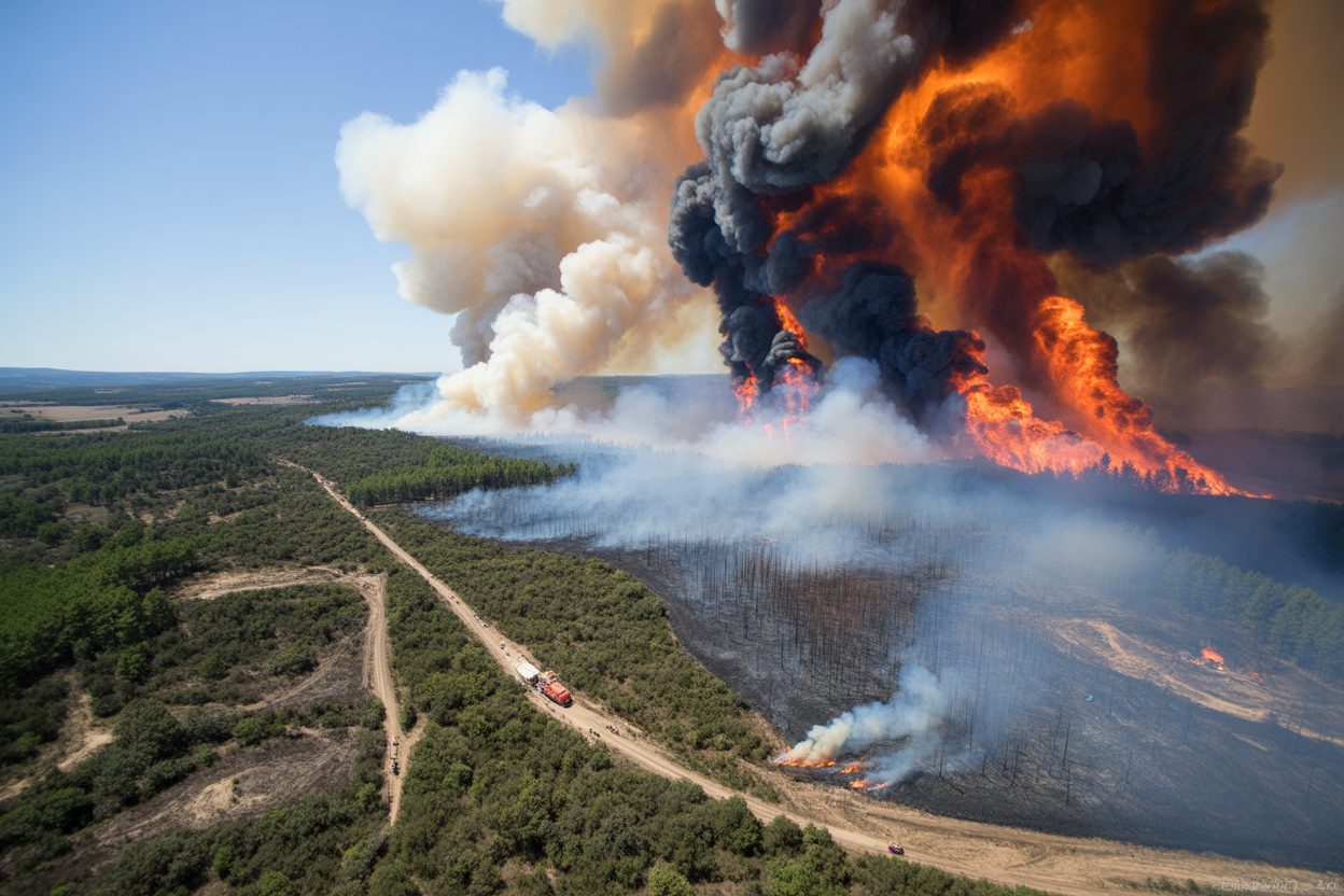 42 000 hectares partis en fumée : le feu de Gironde menace Bordeaux, 220 000 personnes évacuées
