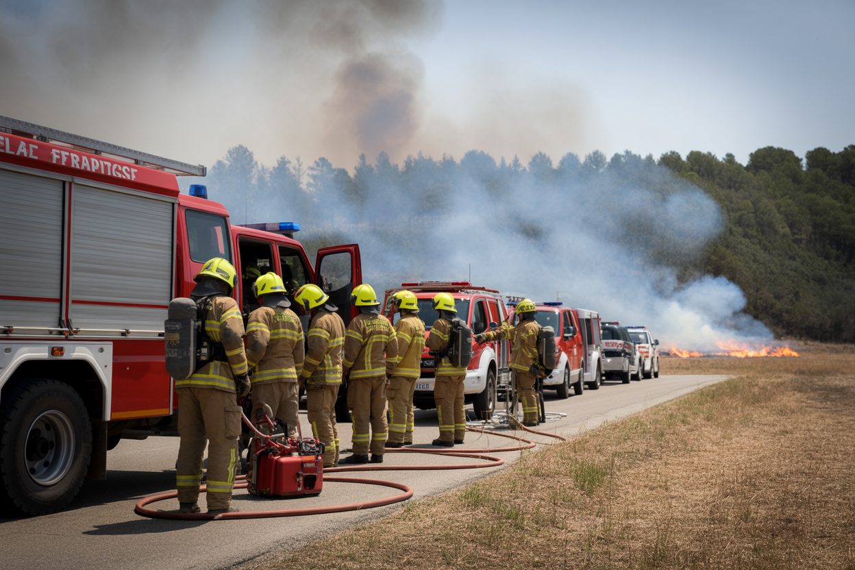 436 pompiers de la région partis dans le Sud : un déploiement jamais vu depuis 2022