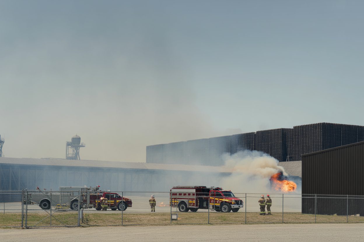 Incendie de La Chapelle-Saint-Ursin : les pompiers de KNDS sauvent le dépôt de munitions à 20 minutes près Incendie de La Chapelle-Saint-Ursin : les pompiers de KNDS sauvent le dépôt de munitions à 20 minutes près