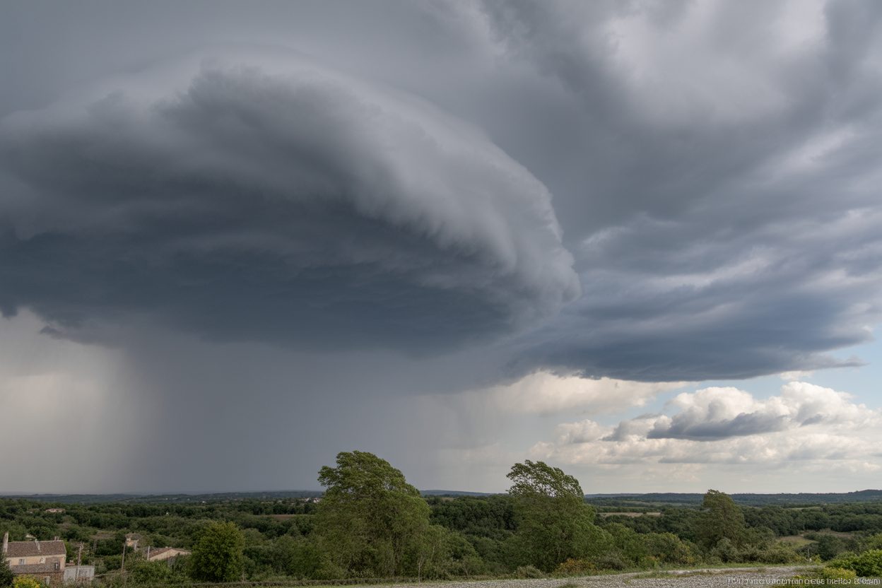 L'Hérault et le Gard sous la menace d'orages violents samedi 25 juillet : 40 mm par heure et grêle de 5 cm attendus