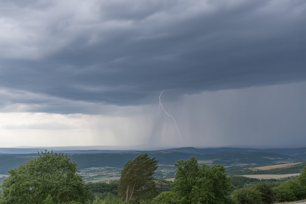 Orages sur les 12 départements d'Auvergne-Rhône-Alpes : vigilance jaune ce samedi Orages sur les 12 départements d'Auvergne-Rhône-Alpes : vigilance jaune ce samedi
