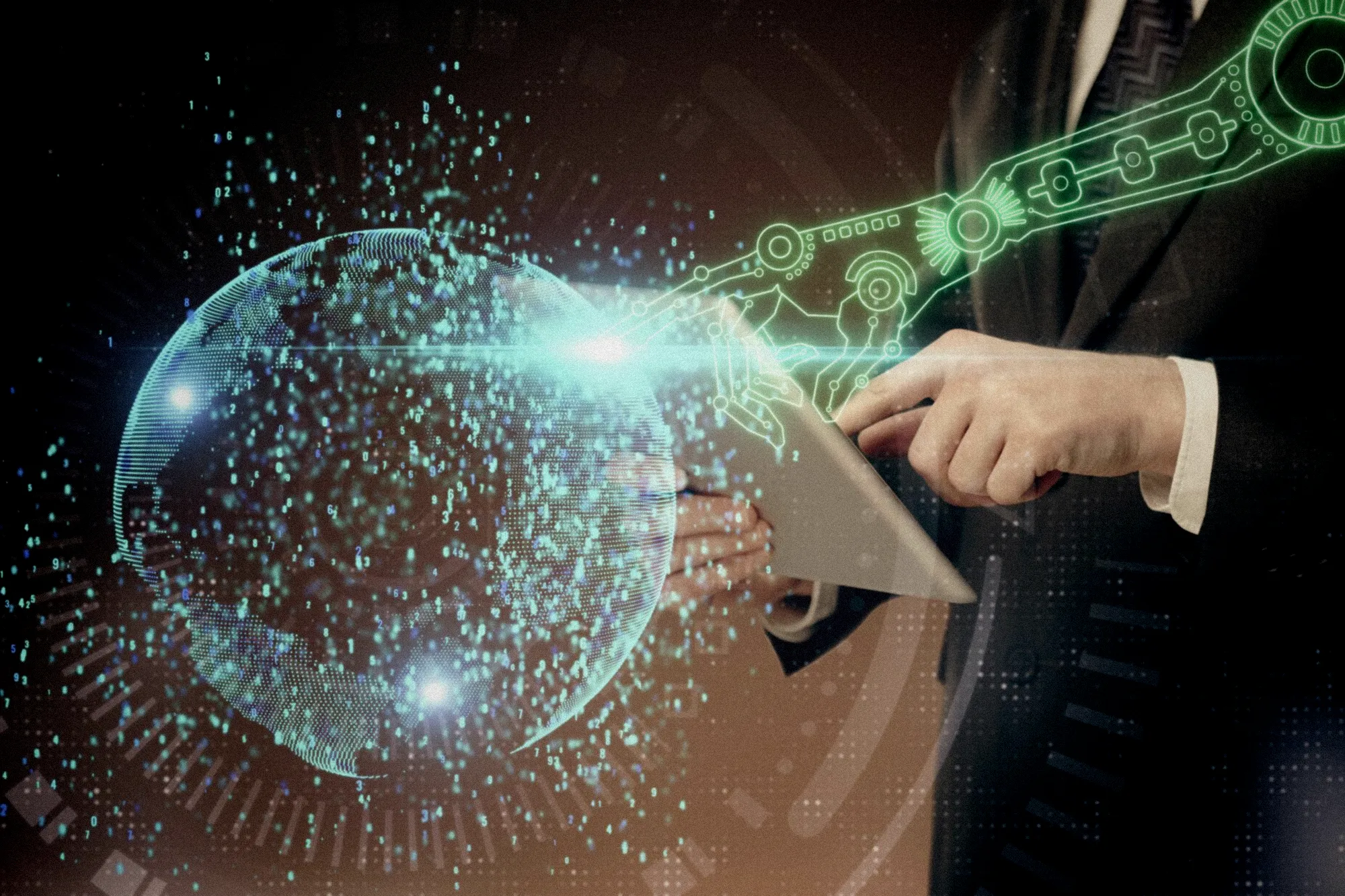 Des entrepreneurs dans un hub technologique travaillent sur des projets d'intelligence artificielle innovants