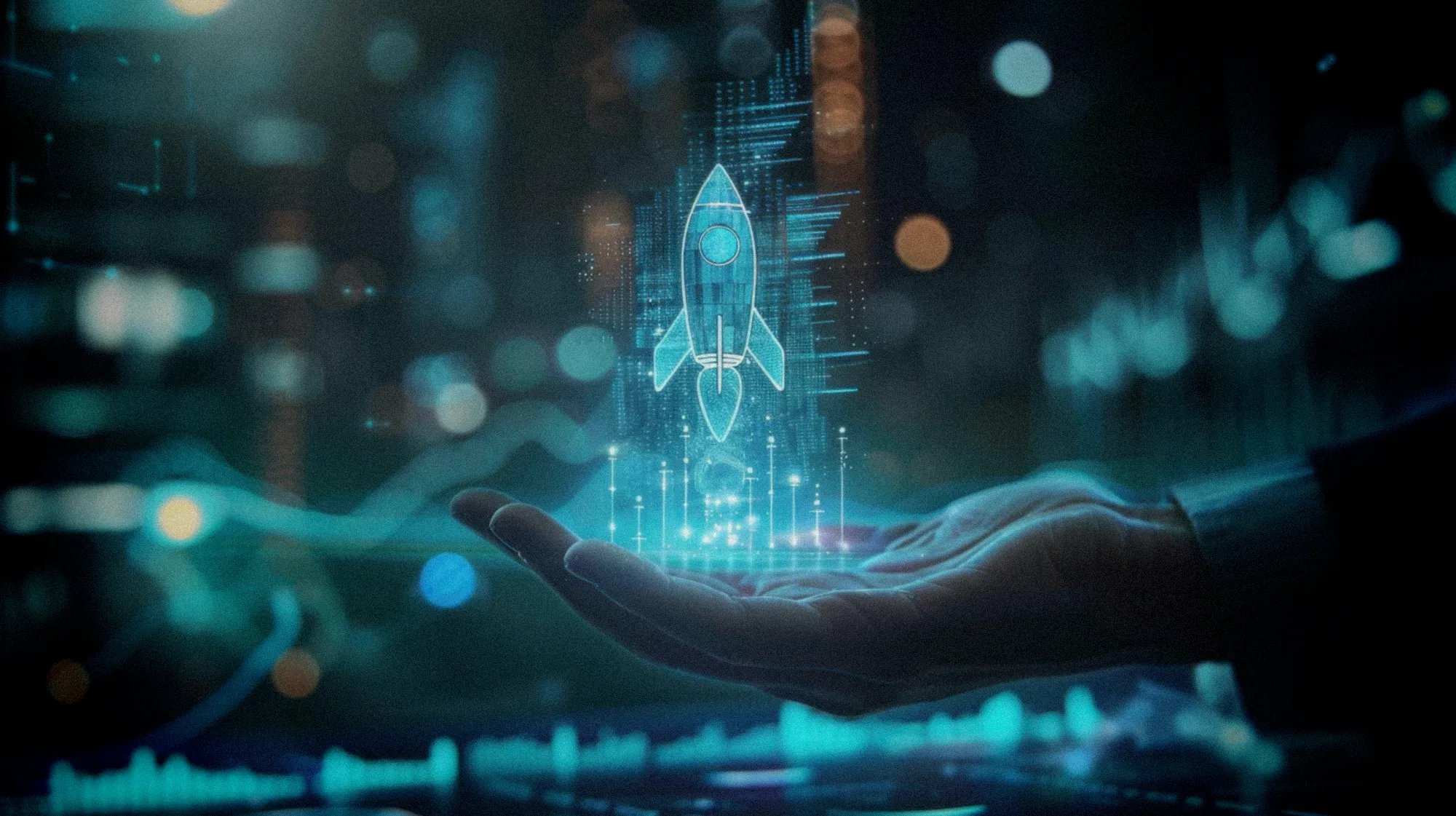 Des entrepreneurs dans un hub technologique travaillent sur des projets d'intelligence artificielle innovants