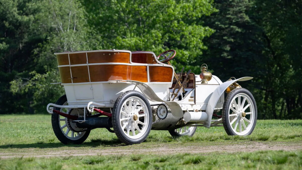 Mercedes 40 PS 1904 transmission finale double chaîne