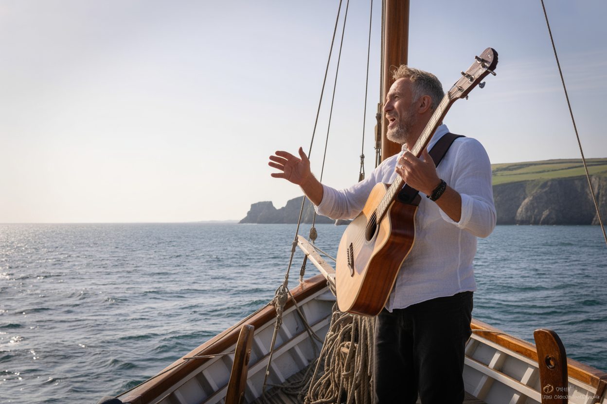 Denez Prigent au Festival Interceltique : « Le chant de mer fait partie de ce trésor patrimonial de Bretagne » Denez Prigent au Festival Interceltique : « Le chant de mer fait partie de ce trésor patrimonial de Bretagne »
