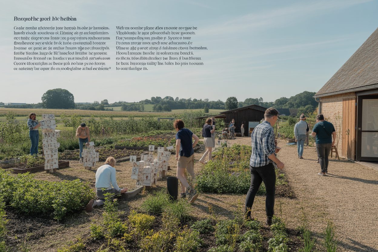 Escape game à la ferme : Ani'May ouvre deux jeux de piste dans la nature du May-sur-Èvre Visiteurs explorant des énigmes et indices disséminés dans les espaces verts d'une exploitation agricole