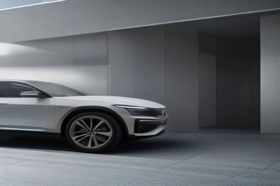 Un imposant SUV électrique de luxe aux lignes épurées et aux proportions majestueuses