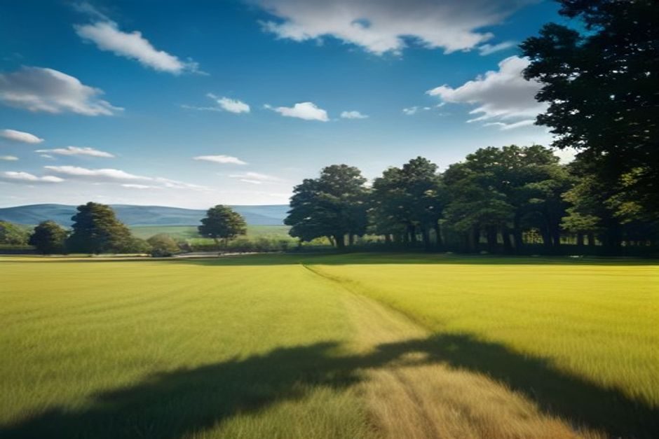 Grand Est : 27 °C jeudi, les thermomètres remontent en flèche sur l'Alsace et la Champagne Ciel partiellement nuageux et ensoleillé sur une campagne verdoyante par temps chaud