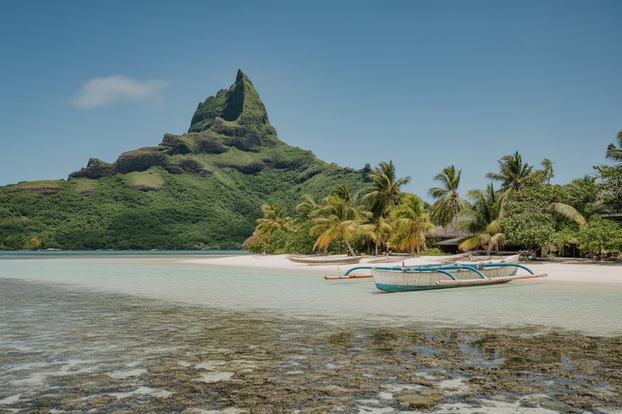 Les Australes, cette Polynésie à 500 km de Tahiti où le tourisme attend encore son heure Paysage insulaire tropical aux eaux turquoise et plages de sable blanc bordées de cocotiers