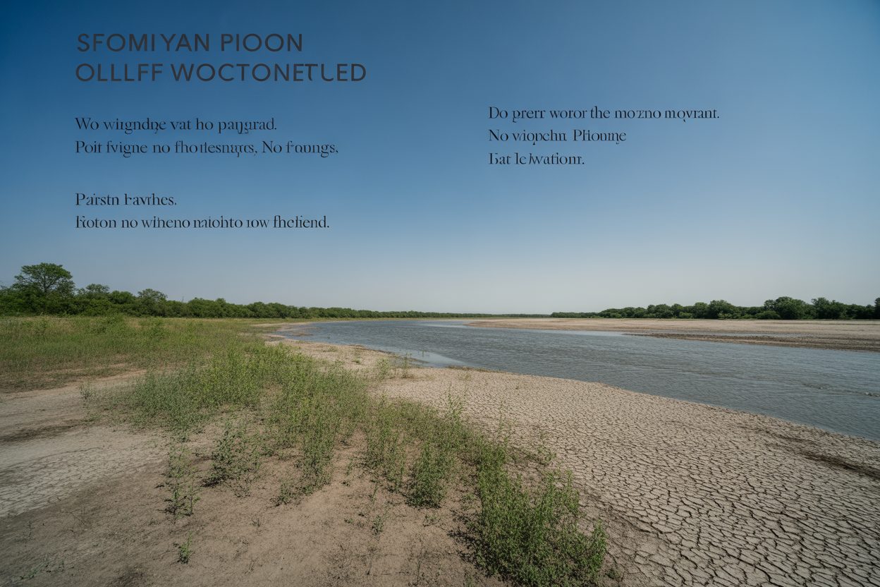 Maine-et-Loire : alerte renforcée sécheresse cachée par un bug informatique sur VigiEau Lit de rivière asséché avec terre fissurée et végétation desséchée sous le soleil