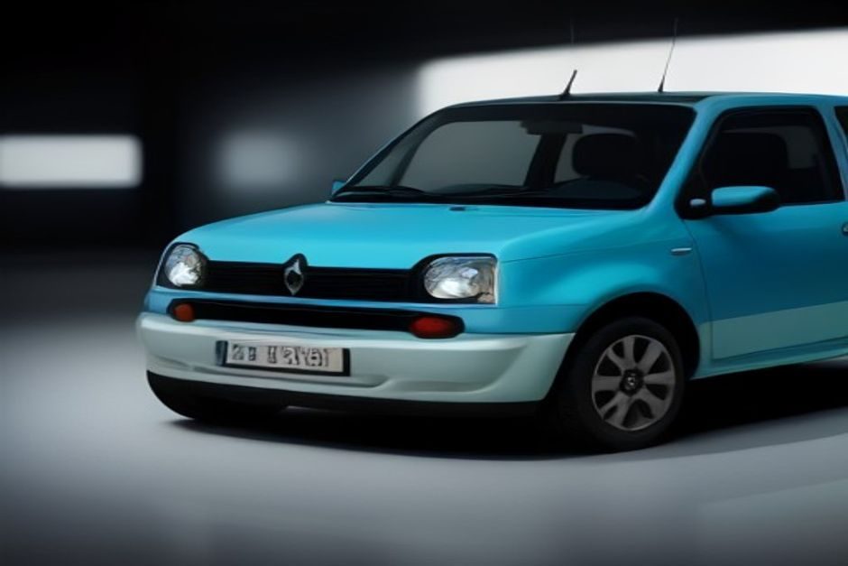 Renault 5 électrique : 425 km d'autonomie, chargeur ventilé et jantes dorées Williams Voiture électrique compacte aux formes arrondies exposée en showroom, mettant en avant sa nouvelle palette de couleurs