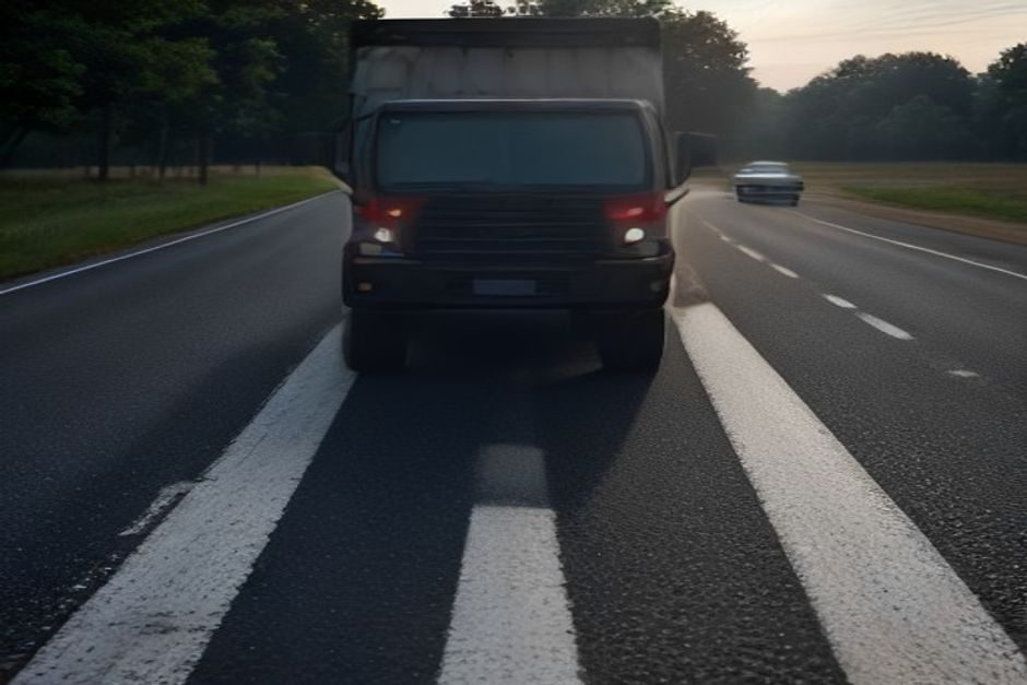 Un cycliste de 50 ans tué dans une collision avec un poids lourd sur la RD 753 à La Bruffière Cycliste circulant sur une route rurale aux côtés d'un poids lourd en circulation