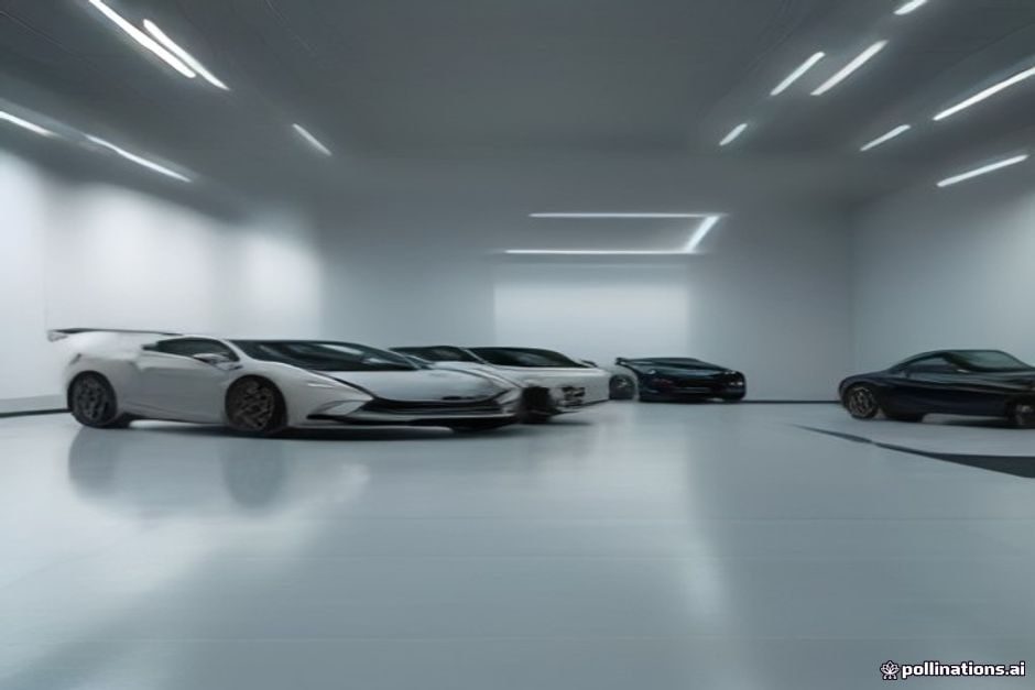 Visiteurs admirant des véhicules modernes exposés dans un grand salon automobile