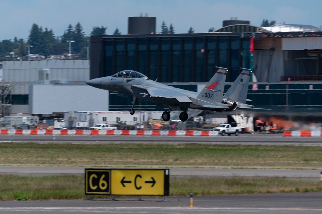 Un F-15EX Eagle II de l’US Air Force, nouvelle évolution du chasseur F-15