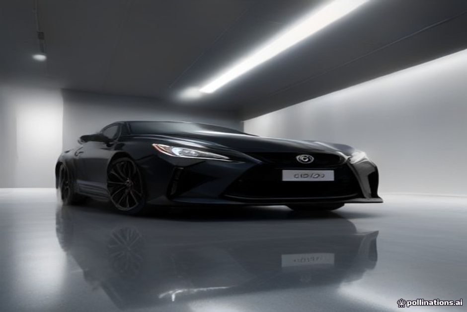 Mondial de l’Auto 2026 : Toyota finalement présent, mais plusieurs constructeurs japonais restent absents Véhicule exposé dans un espace d'exposition automobile moderne et épuré